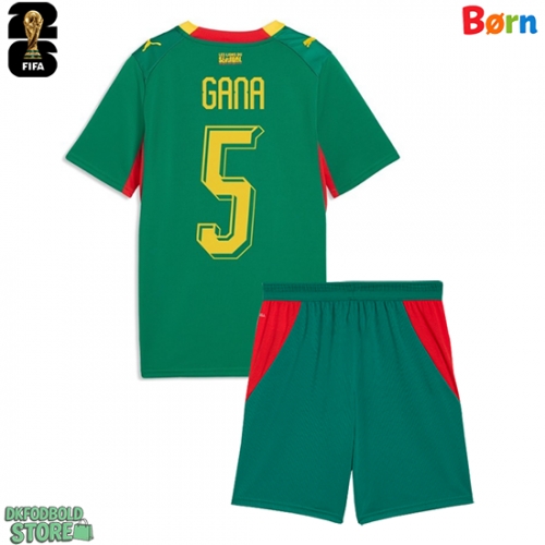 Senegal Idrissa Gueye #5 Replika Babytøj Udebanesæt Børn VM 2026 Kortærmet (+ Korte bukser)